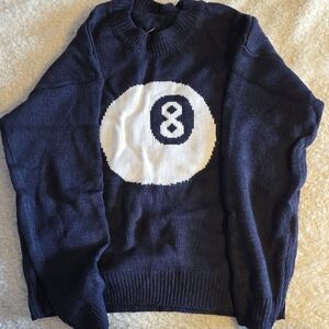 Classic Navy 8-Ball Crewneck Sweater